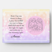 Gebet-Bettseite des Glaubens Kinder Plaque Fotoplatte (Vorderseite)