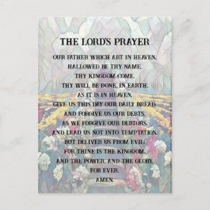 Gebet - Das Gebet des Herrn Postkarte