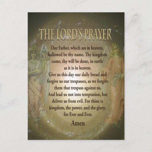 Gebet - Das Gebet des Herrn Postkarte (Vorderseite)
