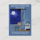 Gebet der Alleinlebenden Visitenkarte (Vorderseite)