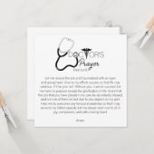 Gebet der Ärzte Karte (Vorderseite/Rückseite Beispiel)