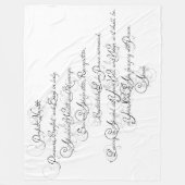 Gebet der Gesundheit und des Segens Fleecedecke (Vorderseite)