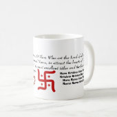 Gebet der Hasen Krishna und Bahai Kaffeetasse (VorderseiteRechts)