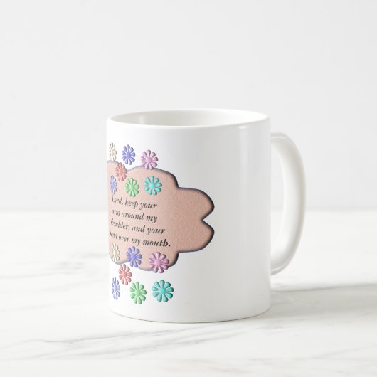 Gebet - der Herr hilft mir Kaffeetasse (VorderseiteRechts)