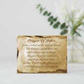 Gebet der Jabez Bibel Verse Custom Postcard Postkarte (Stehend Vorderseite)