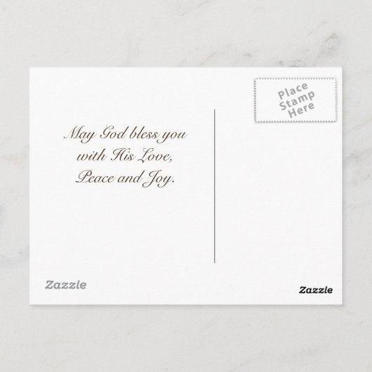 Gebet der Jabez Bibel Verse Custom Postcard Postkarte (Rückseite)