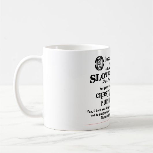 Gebet der Kaffee-Tasse St. Ephrem Kaffeetasse (Links)