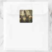 Gebet der Kinder, die an Ringwurm leiden Quadratischer Aufkleber (Tasche)