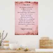 Gebet der militärischen Ehefrau Poster (Küche)