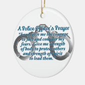 Gebet der Polizeibeamten Keramik Ornament (Links)