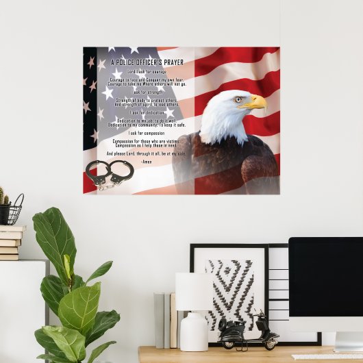 Gebet der Polizeibeamten Poster (Heimbüro)