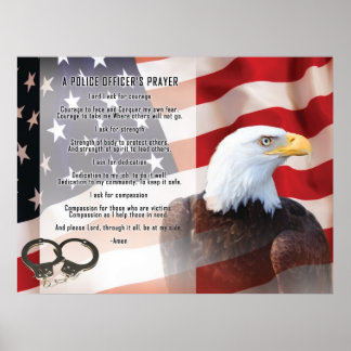 Gebet der Polizeibeamten Poster