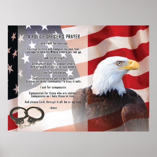 Gebet der Polizeibeamten Poster (Vorne)