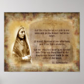 Gebet der St. Bernadette Poster (Vorne)