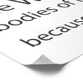 Gebet des Bühne-Managers Poster (Ecke)