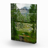 Gebet des Friedens Fotoblock (Rechts)