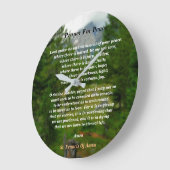 Gebet des Friedens Große Wanduhr (Winkel)