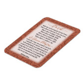 Gebet des Friedens - Heiliger Franziskus von Assis Magnet (Linke Seite)