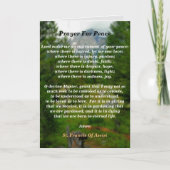 Gebet des Friedens Karte (Vorderseite)