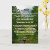 Gebet des Friedens Karte (Gelbe Blume)