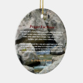 Gebet des Friedens Keramik Ornament (Rechts)