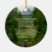 Gebet des Friedens Keramik Ornament (Vorne)