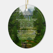 Gebet des Friedens Keramik Ornament (Links)