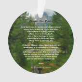 Gebet des Friedens Ornament (Vorderseite)