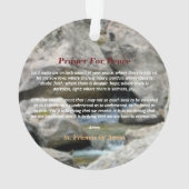 Gebet des Friedens Ornament (Rückseite)