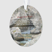 Gebet des Friedens Ornament (Vorderseite)