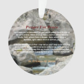 Gebet des Friedens Ornament (Vorderseite)