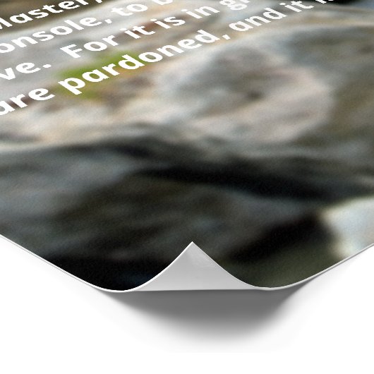 Gebet des Friedens Poster (Ecke)