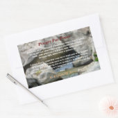 Gebet des Friedens Rechteckiger Aufkleber (Umschlag)