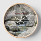 Gebet des Friedens Uhr (Vorderseite)