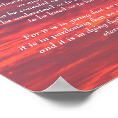 Gebet des Heiligen Franziskus Poster (Ecke)