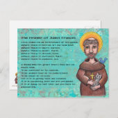 Gebet des Heiligen Franziskus Postkarte (Vorne/Hinten)