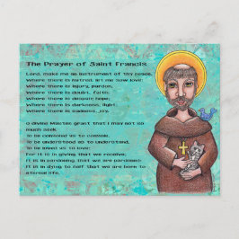 Gebet des Heiligen Franziskus Postkarte
