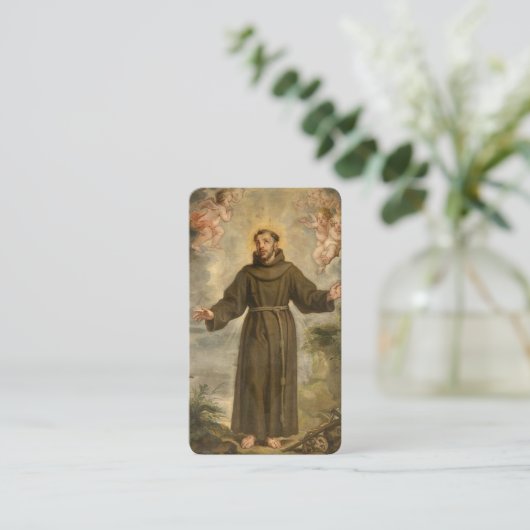 Gebet des Heiligen Franziskus von Assisi, Heilige Platzkarte (Stehend Vorderseite)
