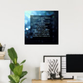 Gebet des Heiligen Franziskus von Assisi Poster (Heimbüro)