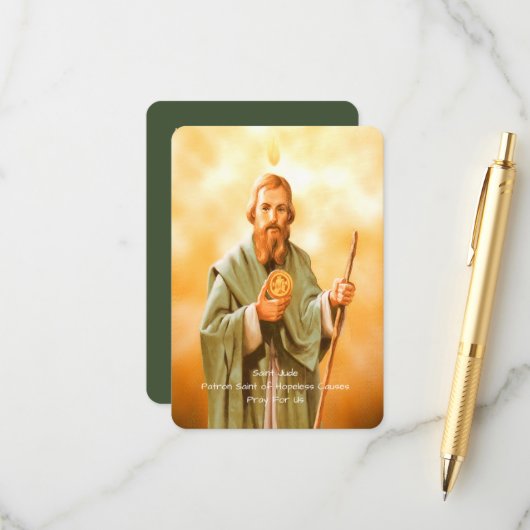 Gebet des Heiligen Judas Begleitkarte (Vorderseite/Rückseite Beispiel)