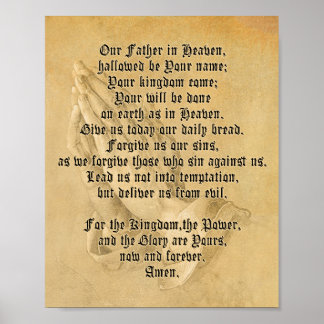 Gebet des heutigen Herrn (Matte) Poster