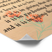 Gebet des hl. Francis Poster (Ecke)