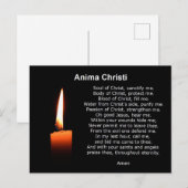 Gebet des Komforts Anima Christi der Christus Postkarte (Vorne/Hinten)