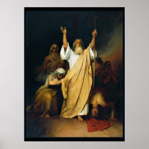 Gebet des Mose, feine Kunstmalerei, Poster