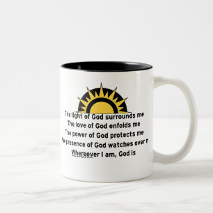 Gebet des Schutzes Zweifarbige Tasse