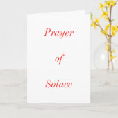 Gebet des Trostes Karte (Gelbe Blume)