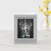 Gebet des Veterans Tages Karte (Gelbe Blume)