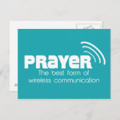 Gebet die beste Form der Kommunikation Postkarte (Vorne/Hinten)