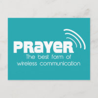 Gebet die beste Form der Kommunikation Postkarte
