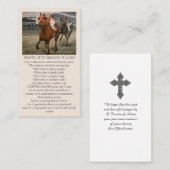 Gebet durch den Heiligen Franziskus von Assisi Sym Visitenkarte (Vorne/Hinten)